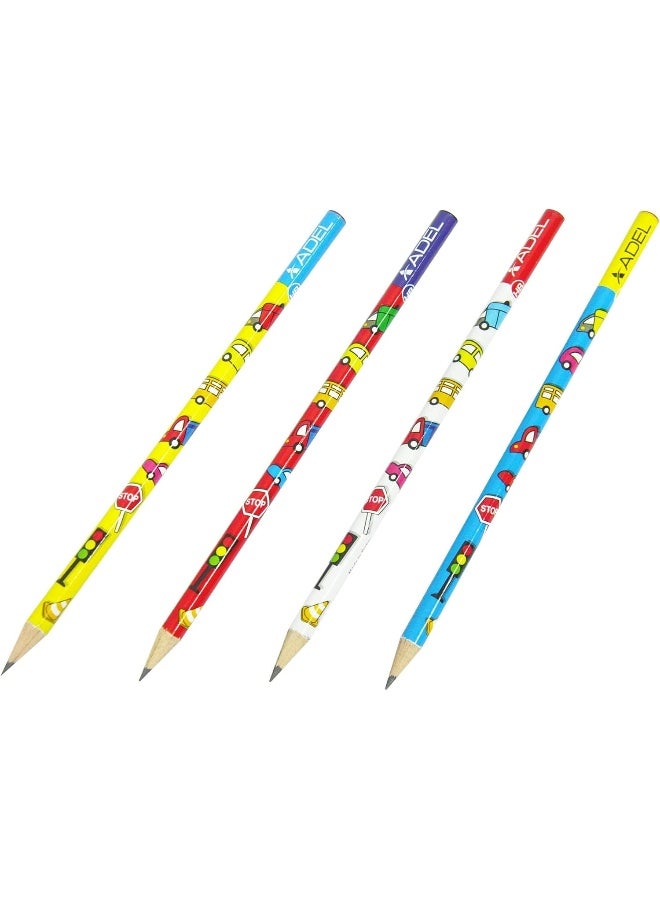ADEL Blacklead Pencil Car - Pack of 72 Pieces Multicolour - Image 2