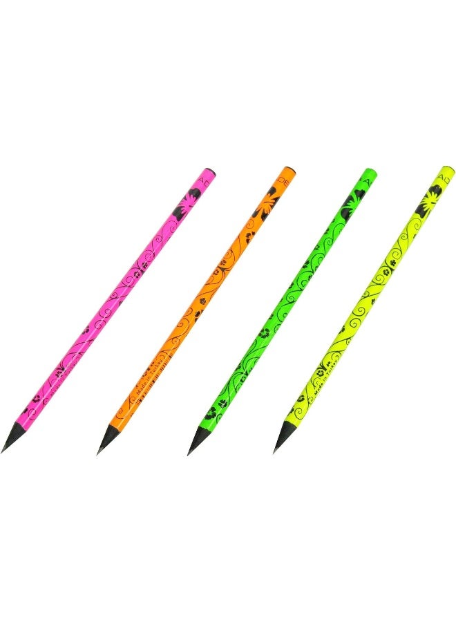 Adel Blacklead Pencils with Floral Design, Pack of 72 Pcs - ALPE-98000 Multicolor - Image 2