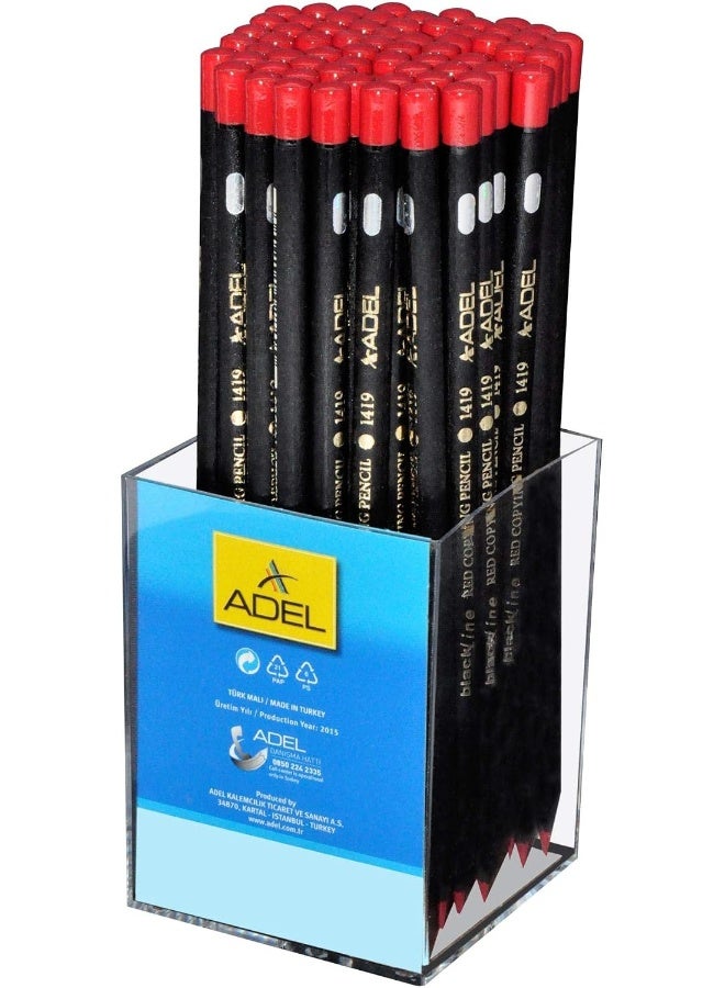ADEL Copying Pencil, Red, Pack of 72 Pieces - ALPE419004 Red - Image 1