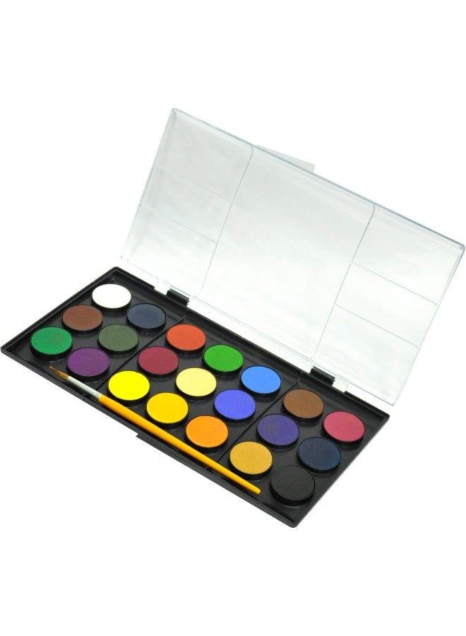 Adel Water Color Set - 21 Colors with Brush, 30 mm Multicolor - Image 1