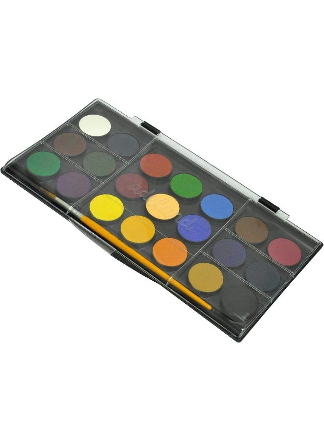 Adel Water Color Set - 21 Colors with Brush, 30 mm Multicolor - Image 3
