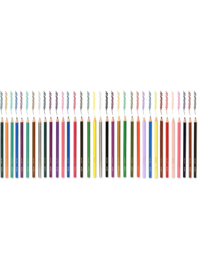 ADEL Color Pencils 36 Pieces Set - Assorted Bright Colors with Hexagonal Ergonomic Grip Assorted Bright Colors - Image 1