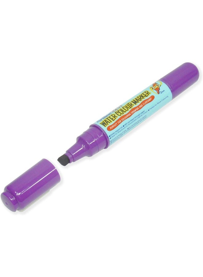 Artline 325T Acrylic Fibre Tip Water Color Marker, Purple, Pack of 12 Purple - Image 2