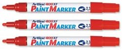 Artline Paint Marker, Pack of 12, Medium 2.3mm, Red Red - Image 1