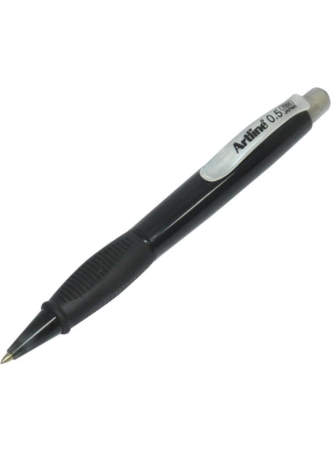 Artline 7050 Mechanical Pencil 0.5mm with Built-in Eraser, Pack of 12 Pcs Green - Image 2