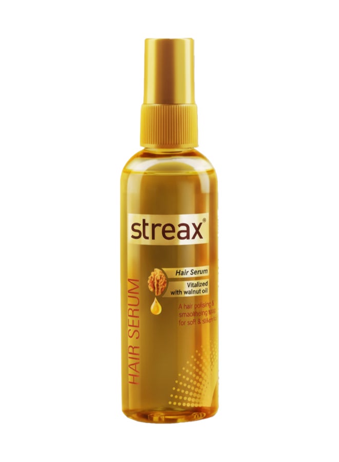 Streax Walnut Hair Serum for Instant Shine & Smoothness - Frizz-Free, Manageable Hair All Day with Nourishing Walnut Oil 100ml - Image 1
