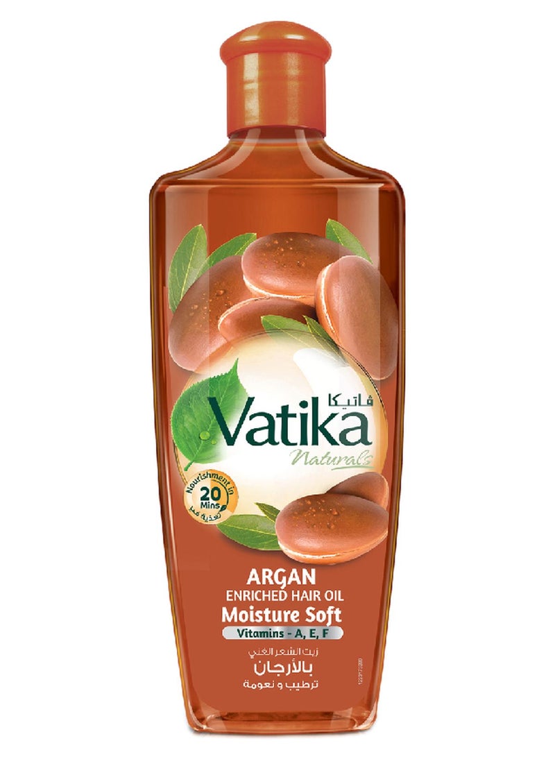 Dabur Argan Enriched Hair Oil Moisture Soft 200ml - Image 1