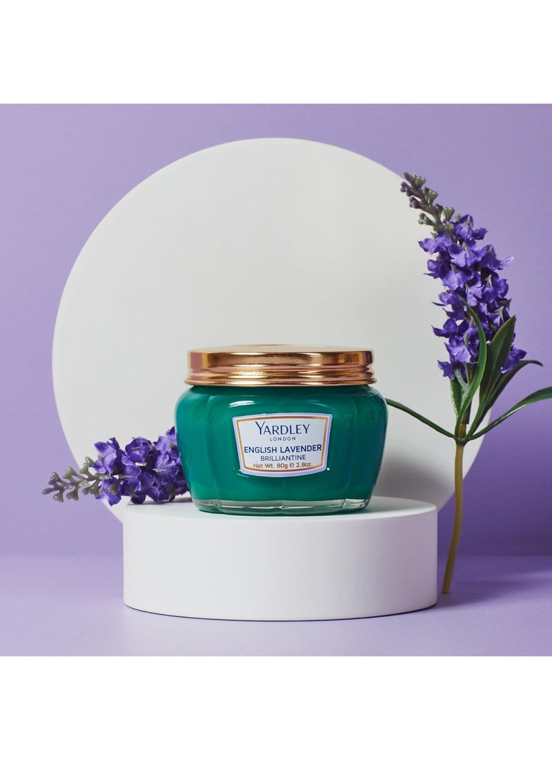 ياردلي كريم الشعر بريلينتين برائحة اللافندر إنجليزي الصنع 80جرام - Image 2