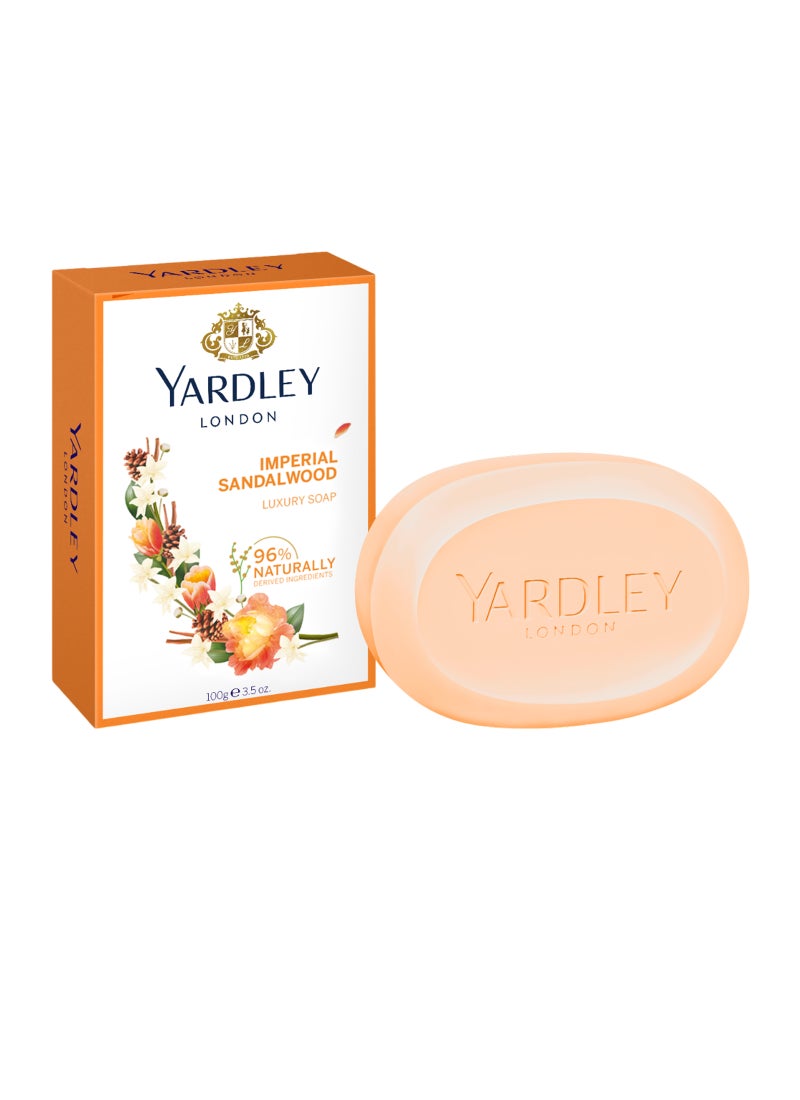 ياردلي صابون الفخامة من خشب الصندل الملكي 100جرام - Image 1