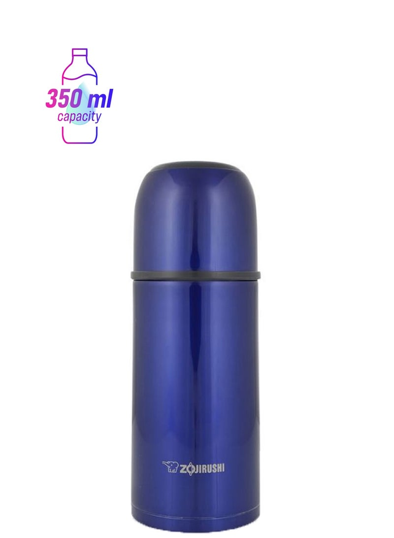 Zojirushi Vacuum Flask With Cup Blue 0.35Liters - Image 1