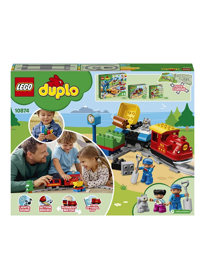 ليغو LEGO 10874 DUPLO Town Steam Train Building Toy Set (59 Pieces)