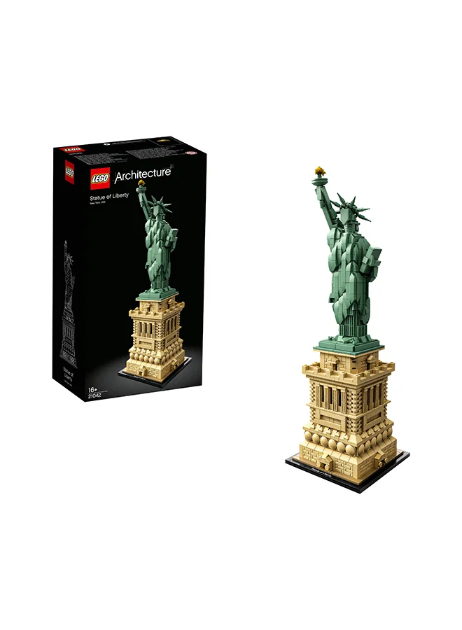 ليغو 6213418 Architecture Statue Of Liberty 21042 Construction Toy For Adults 16+ Years (1685 Pieces)