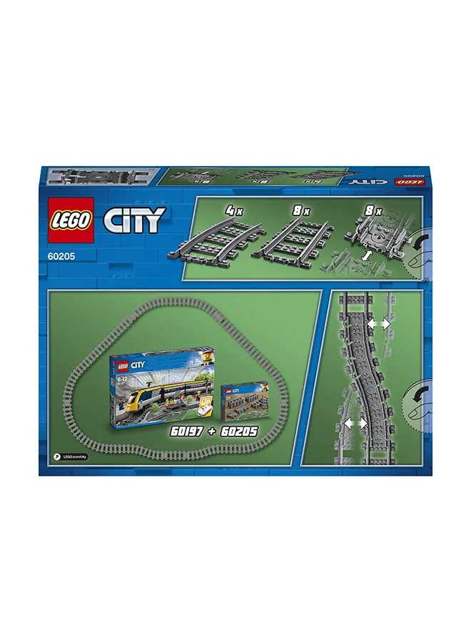 LEGO LEGO 60205 City Trains Tracks Building Toy Set (20 Pieces)