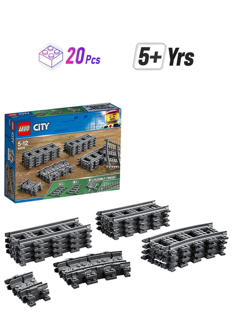 LEGO 6230583 City Tracks Toy For Children 5+ Years (20 Pieces) 60205 20 5+ Years  - Image 1