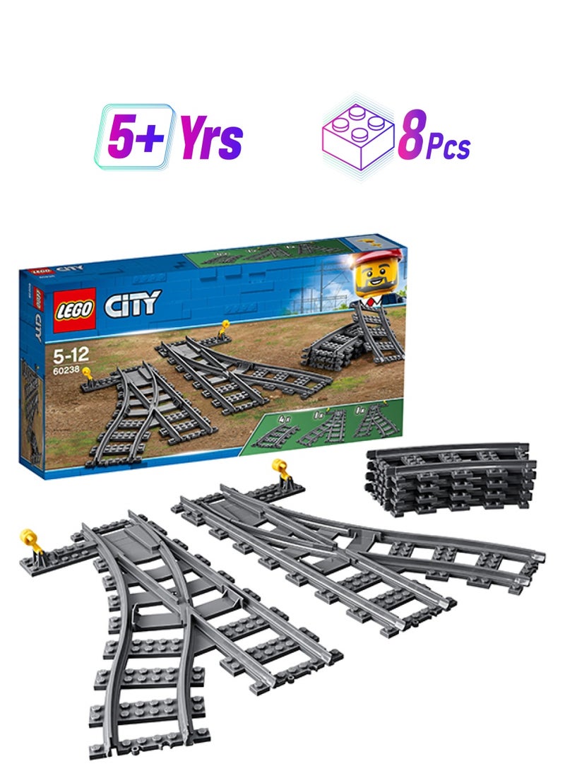 LEGO 6250163 City Switch Tracks 60238 Building Kit (6 Piece) 8 5+ Years  - Image 1