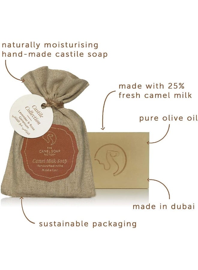The Camel Soap Factory Lavander And Rose Soap 95grams  - Image 5