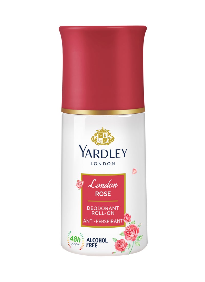 ياردلي مزيل العرق رول اون برائحة الورد - Image 1