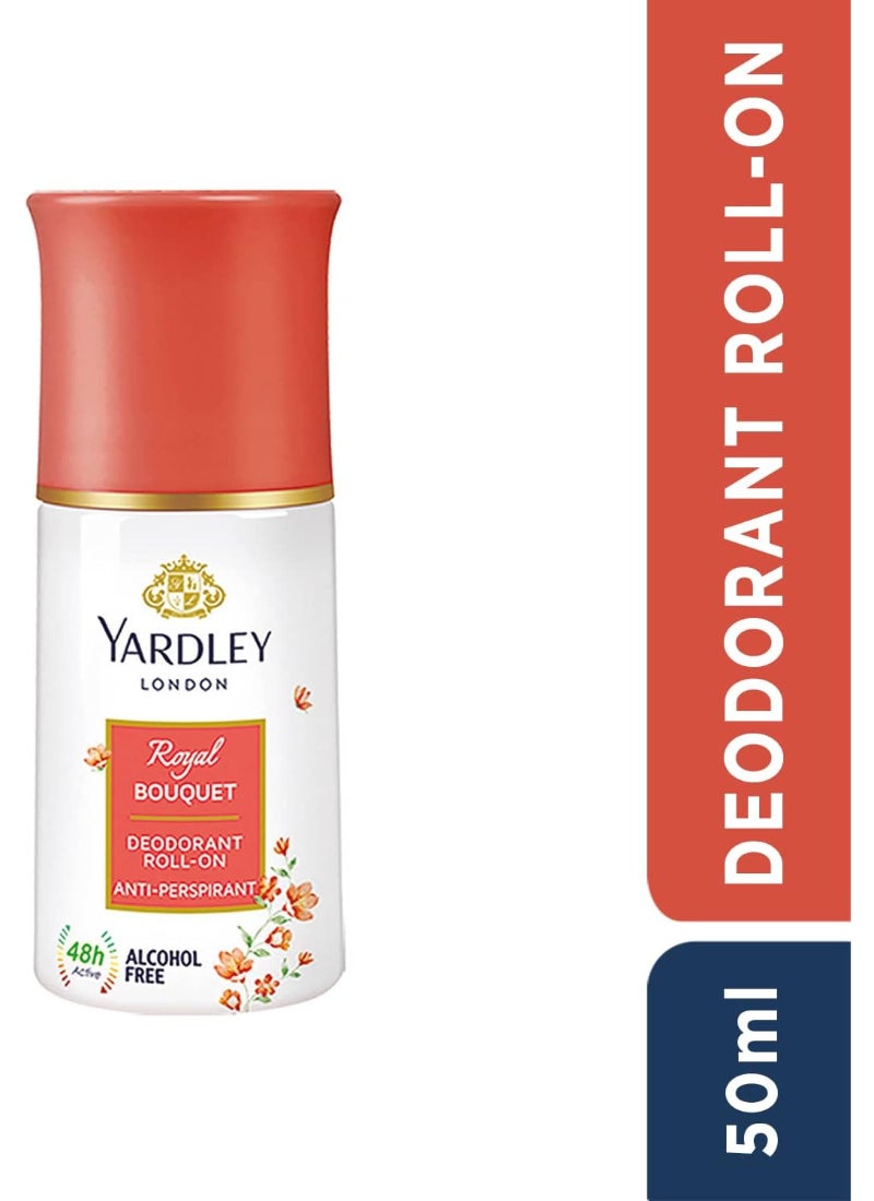 Yardley Royal Bouquet Roll-On Deodorant 50ml - Image 3