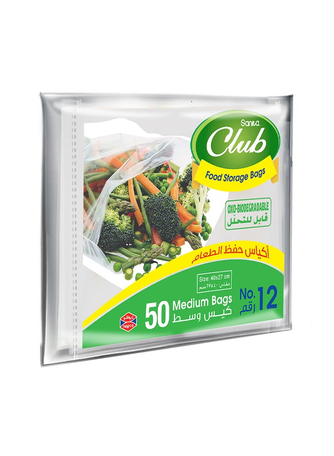 Sanita No.12 Food Storage Bags 50-Pieces, Medium Size - Image 1