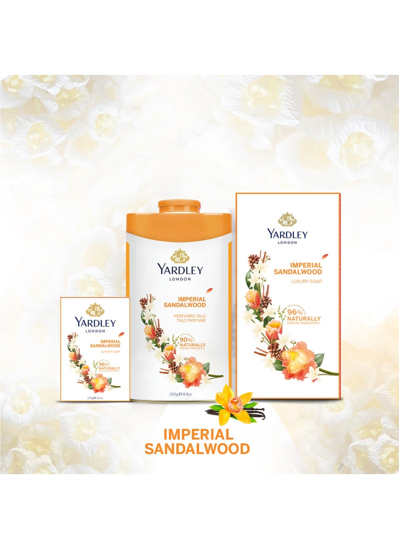Yardley Imperial Sandalwood Perfumed Talc Powder 125grams - Image 5