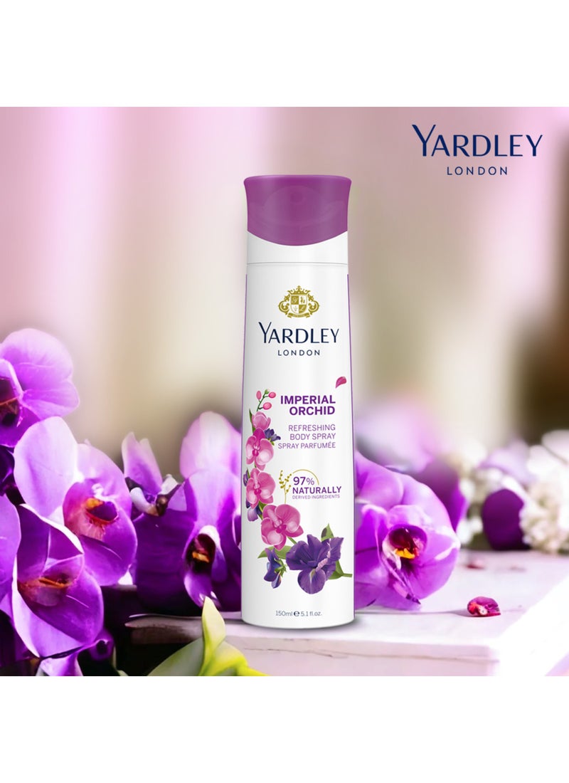 Yardley Imperial Orchid Body Spray 150ml - Image 2