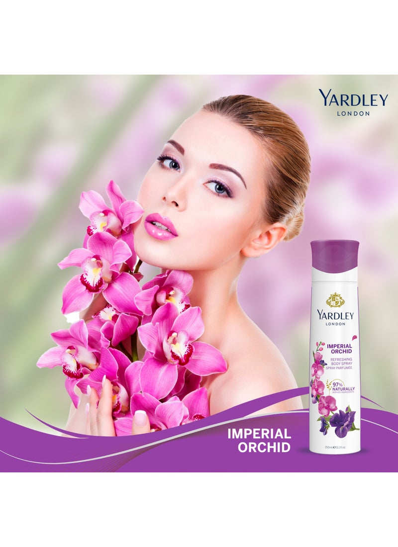 Yardley Imperial Orchid Body Spray 150ml - Image 3