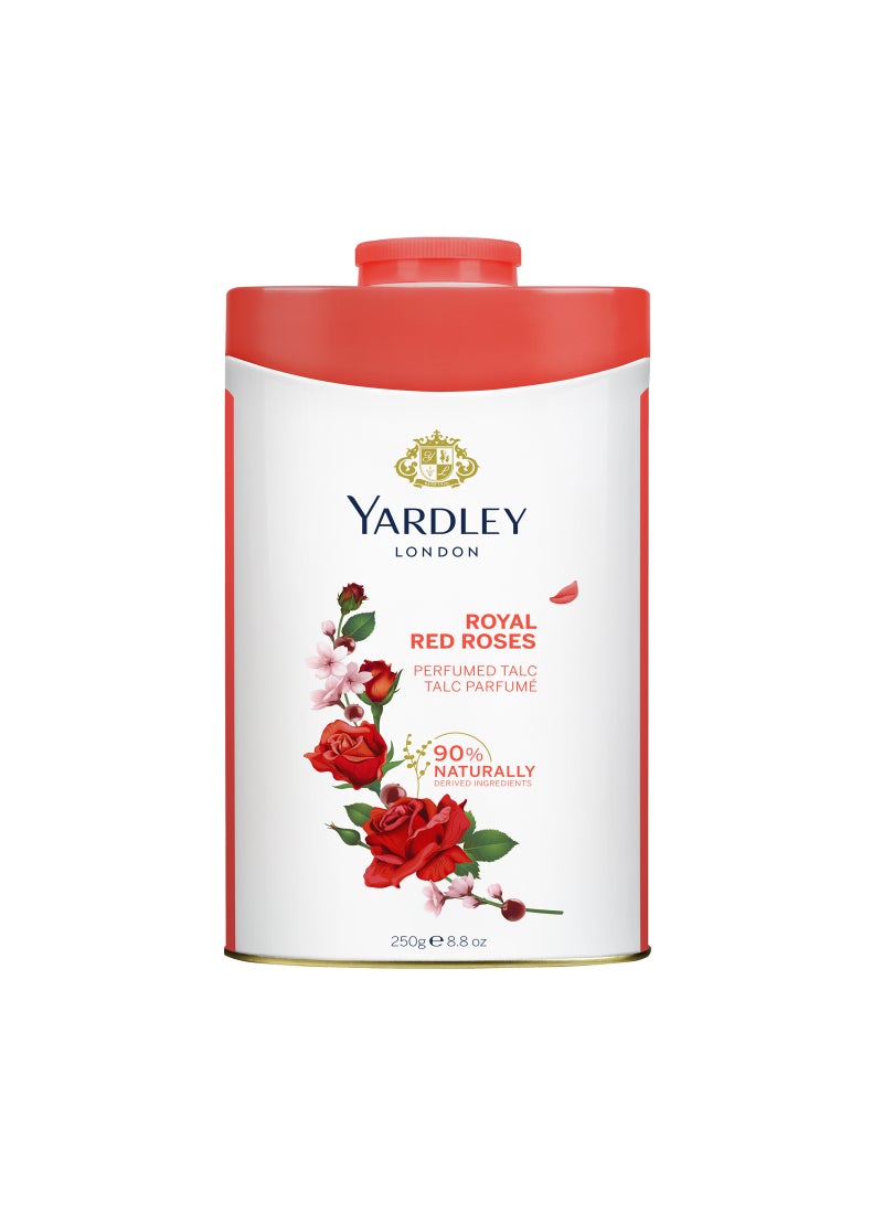 ياردلي بودرة تلك بعطر الورود الحمراء 250جرام - Image 1