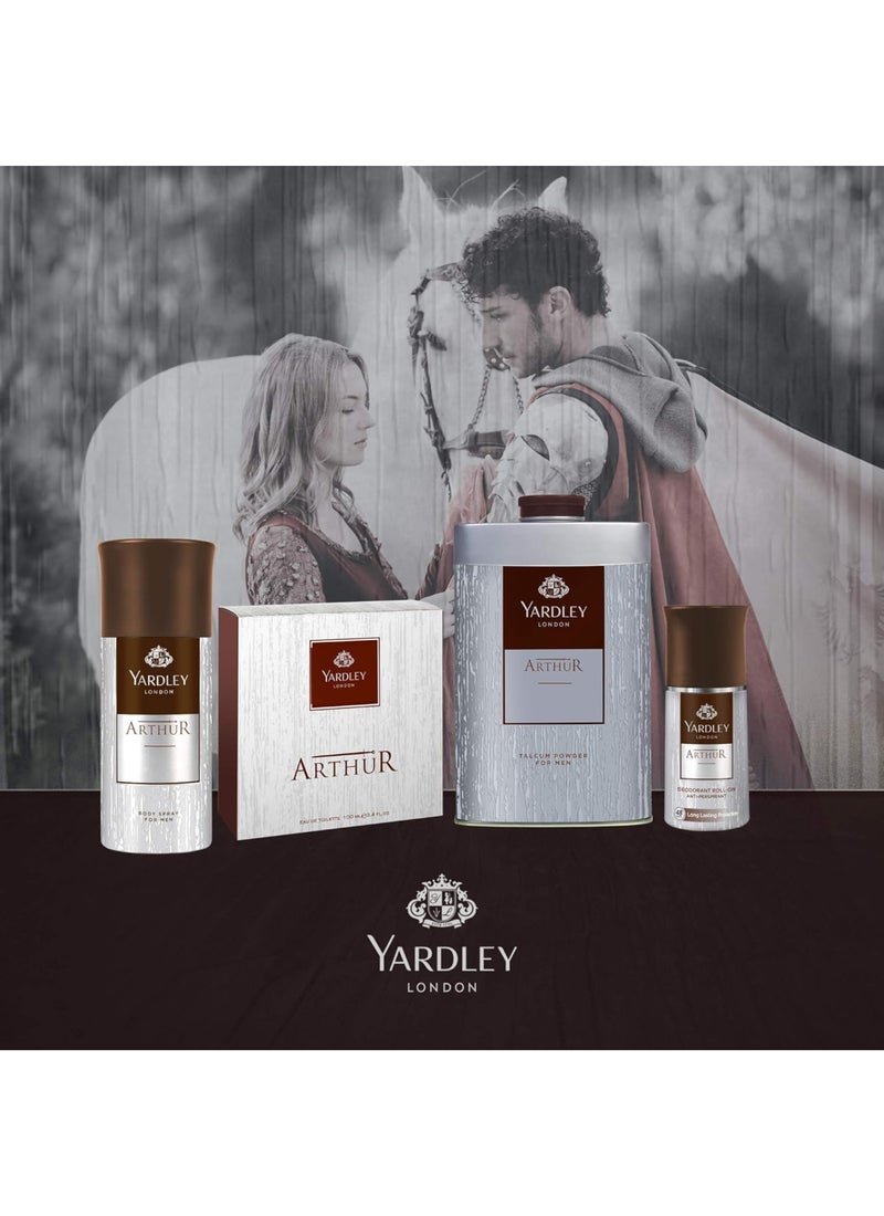 ياردلي بودرة تالك لندن آرثر للرجال لإزالة الروائح الكريهة 250جرام - Image 3