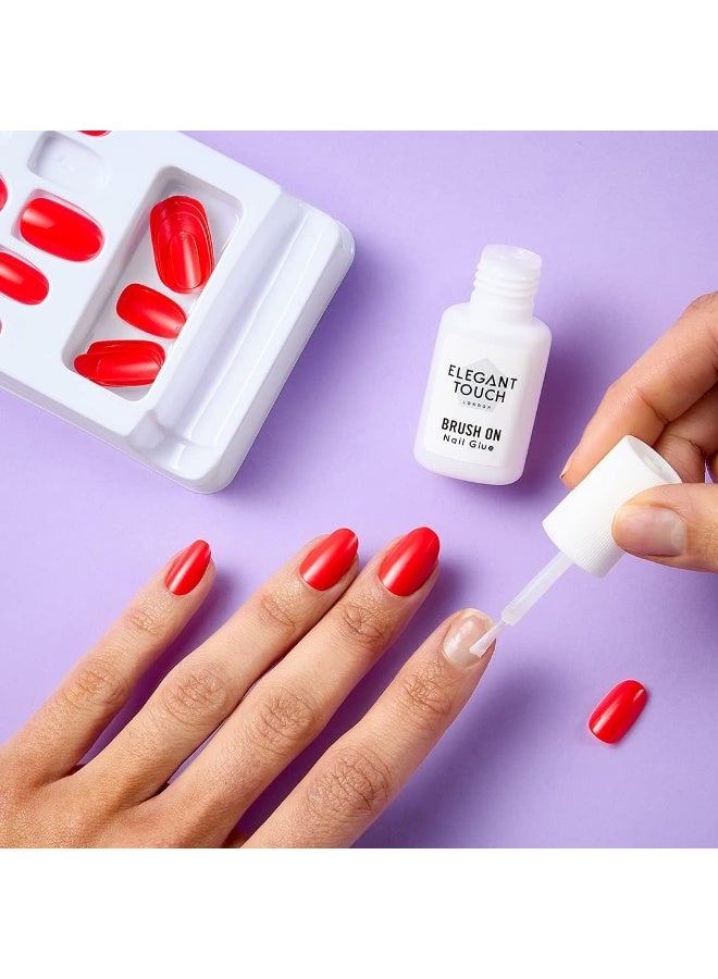 ELEGANT TOUCH Brush On Nail Glue Clear - Image 2