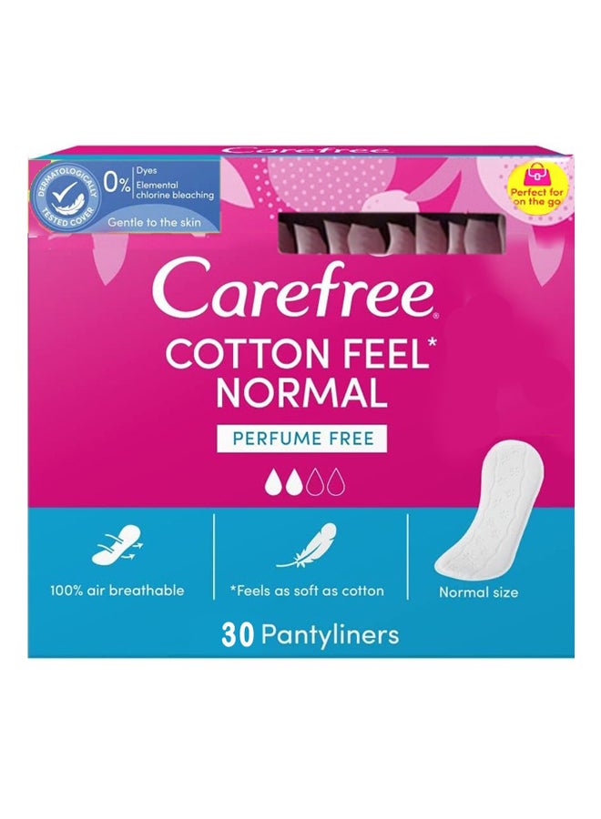 Carefree - Panty Liner Normal With Cotton Extract Pack of 30 - Image 1