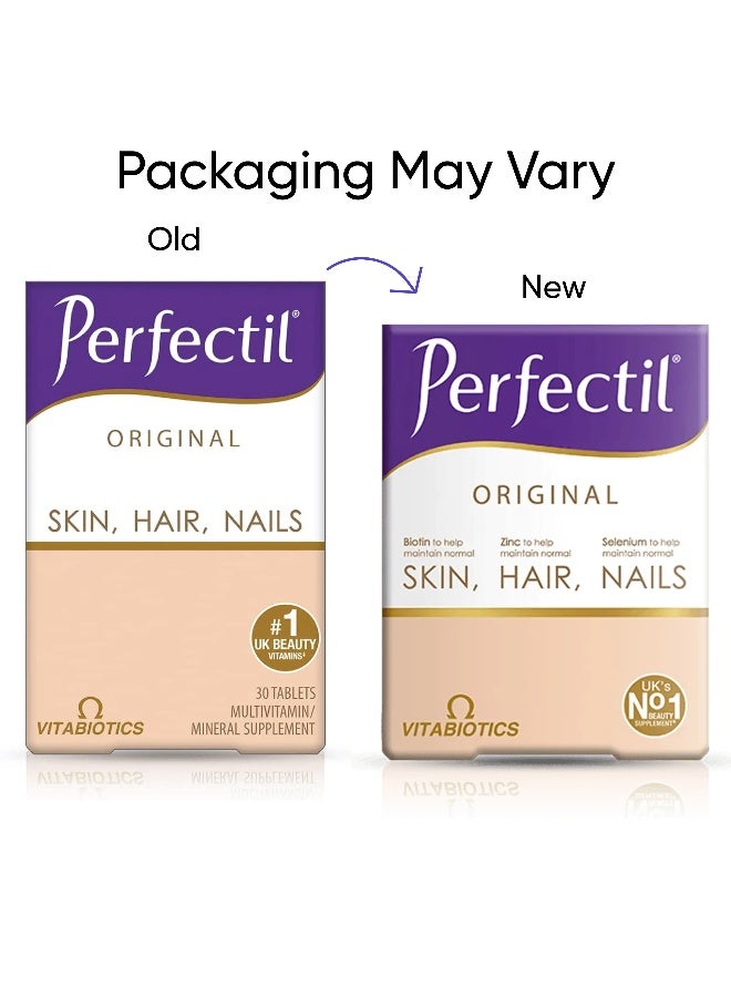 Vitabiotics Perfectil Original Skin Hair And Nails 30 Tablets Packaging May Vary - Image 2