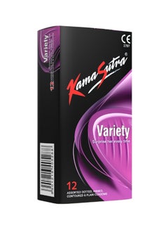 Kamasutra 12-Piece Variety Assorted Dotted Condom Set  - Image 1