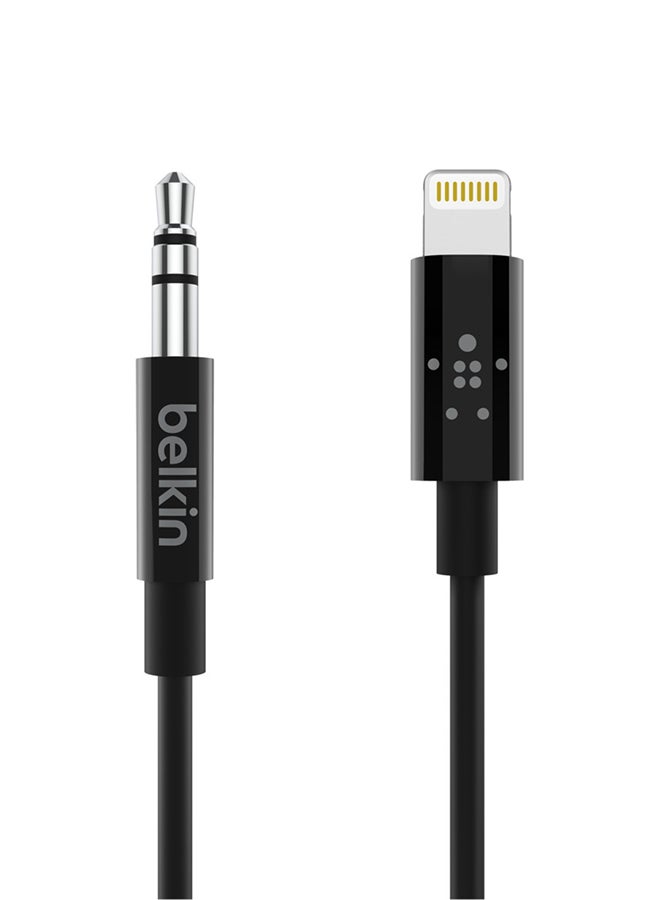 belkin - Audio Aux Cable With Connector Black - Image 1