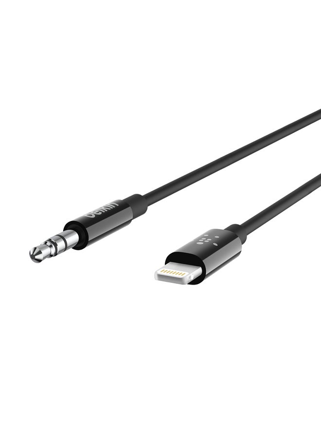 belkin - Audio Aux Cable With Connector Black - Image 1
