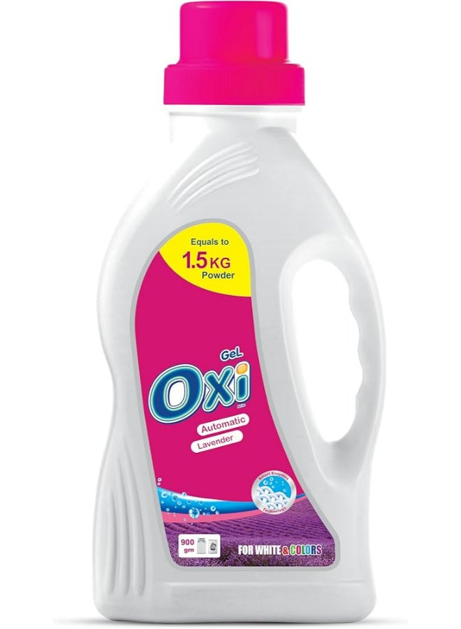 Oxi - Lavender Automatic Gel Detergent White 900grams - Image 1