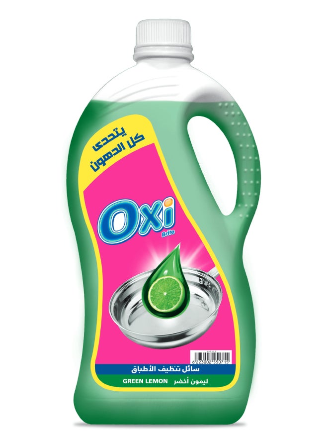 Oxi Lemon Liquid Dish Washer Green 2.5Liters 