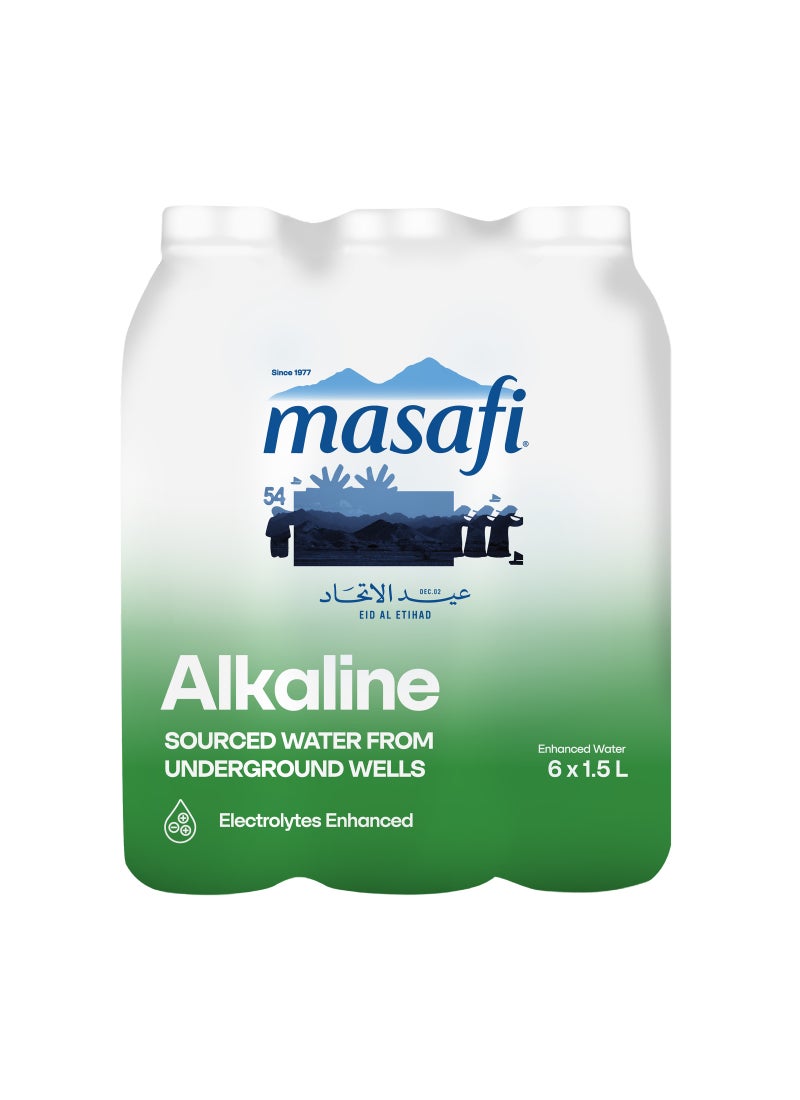 Masafi Alkalife Natural Water 1.5Liters Pack of 6 - Image 1