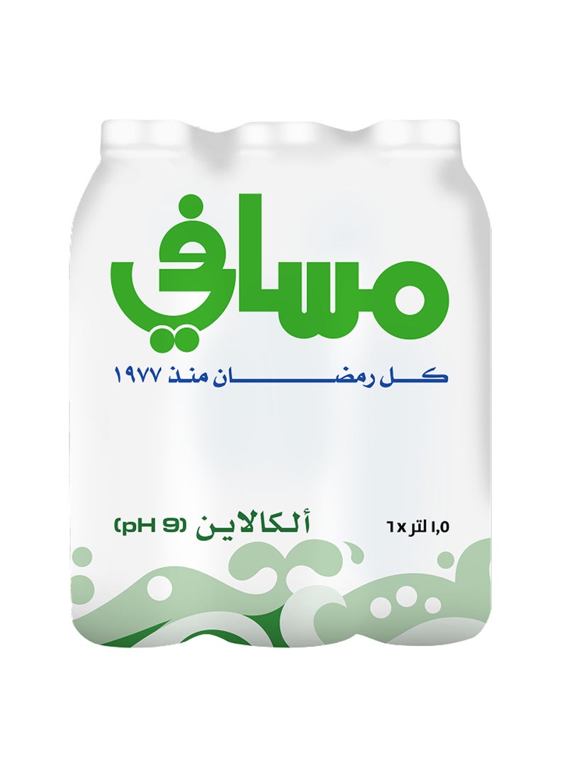 مسافي ماء ألكالايف الطبيعي 1.5لترات عبوة من 6 قطع - Image 4