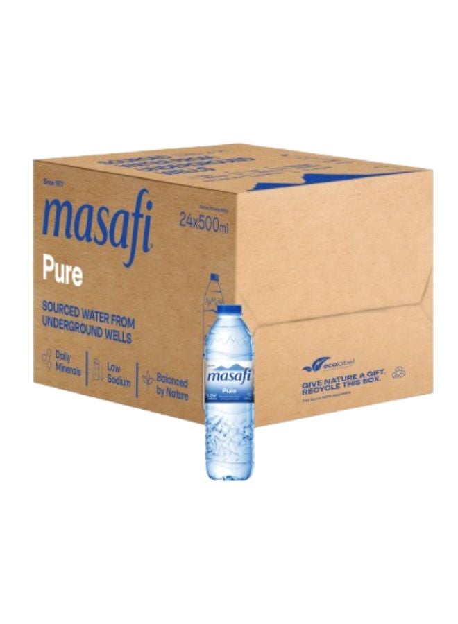 Masafi Pure Low Sodium Natural Water 500ml Pack of 24
