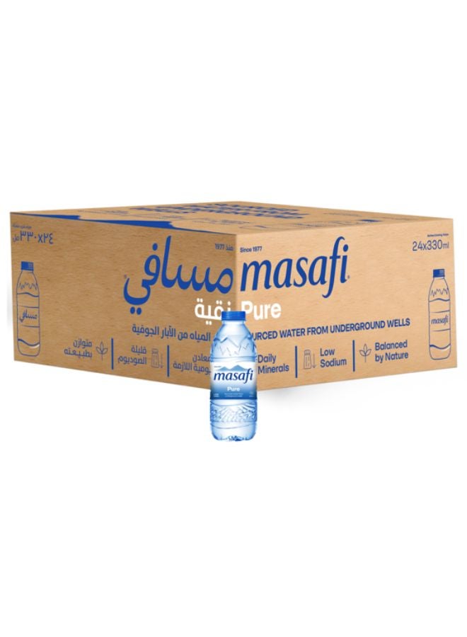 Masafi Pure Low Sodium Natural Water 330ml Pack of 24 - Image 1