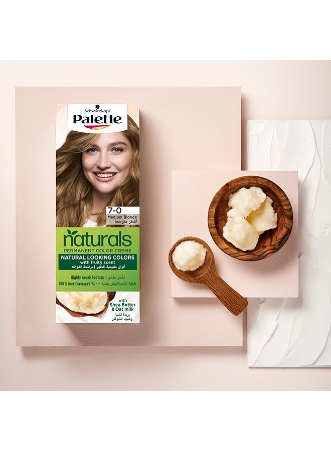 Palette Permanent Naturals Color Crème 7-0 Medium Blonde 7-0, Medium Blonde 50 ,50 & 10ml - Image 4