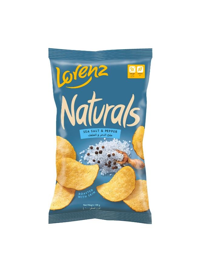 رقائق ناشتورالز نكهة ملح البحر والفلفل 100جرام