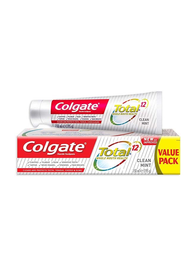 Total 12 Clean Mint Toothpaste 150ml