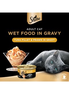 Sheba Tuna Fillets And Prawns In Gravy 85g  - Image 2