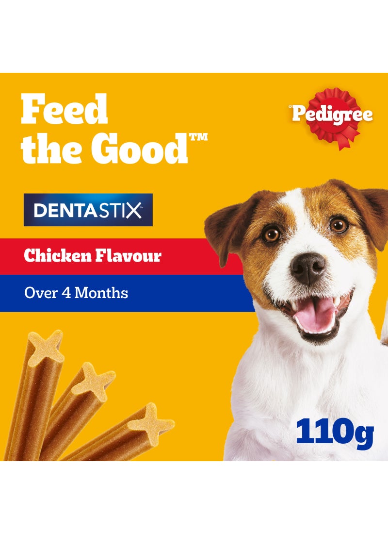 Pedigree Dentastix Dog Treats 5-10kg Dogs 7 Sticks 110grams - Image 2