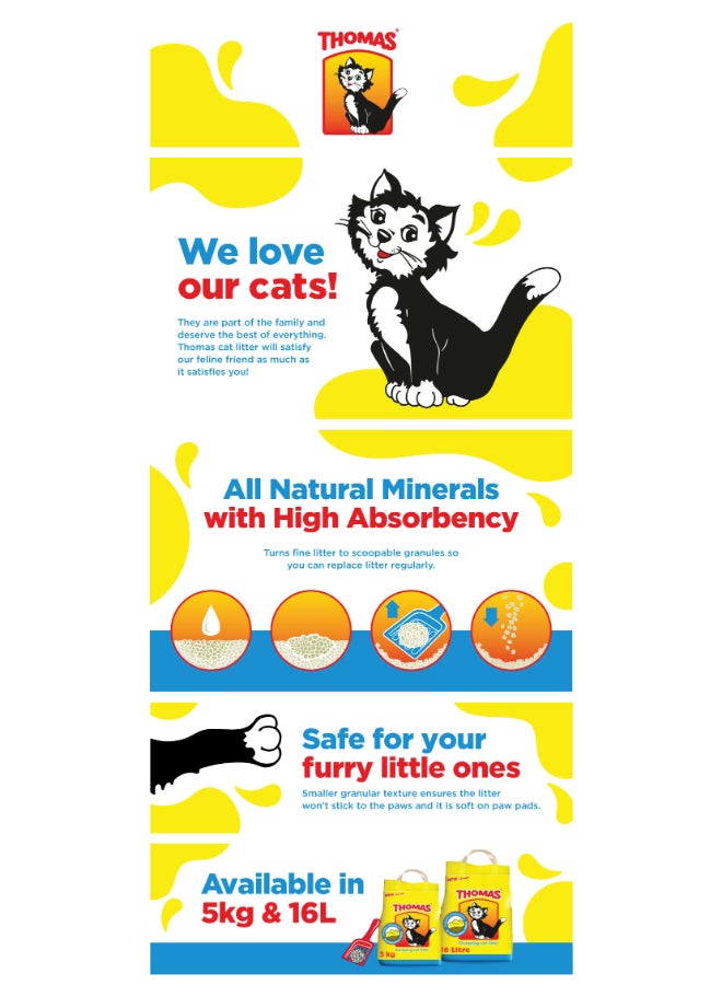 Thomas - Cat Litter Multicolour 16L - Image 1
