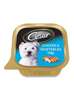 Chicken And Vegetables Wet Dog Food Foil Tray 100grams