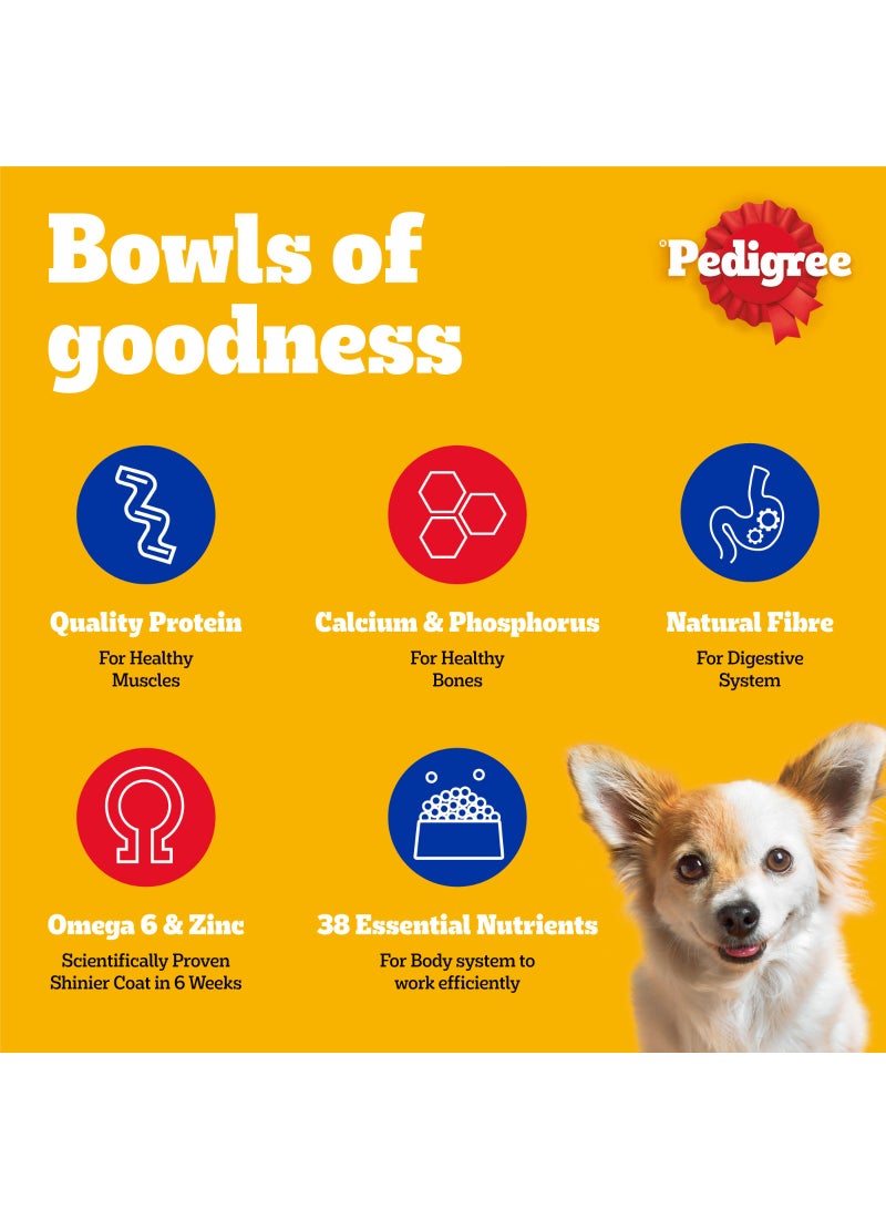 Pedigree Small Breed Beef Lamb And Vegetables Dry Dog Food Adult 1.5kg - Image 3