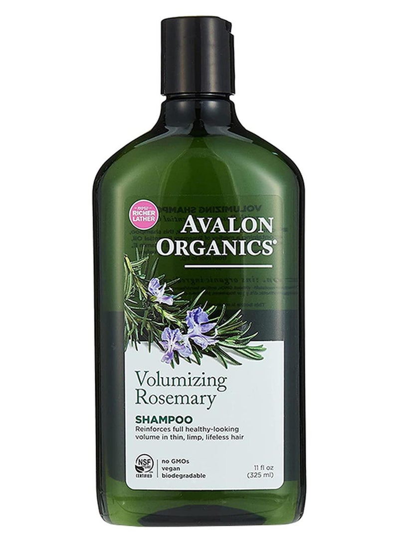Avalon Organics Volumizing Rosemary Shampoo 325ml - Image 1