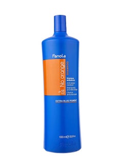 No Orange Shampoo With Blue Pigments To Eliminate Unwanted Orange Brassy Tones In Lightened Brunettes And Brown Hair